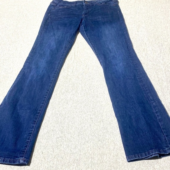 Banana Republic Jeans Women's 6 Blue Slim Bootcut Mid Rise Western Stretch Denim - Picture 2 of 11